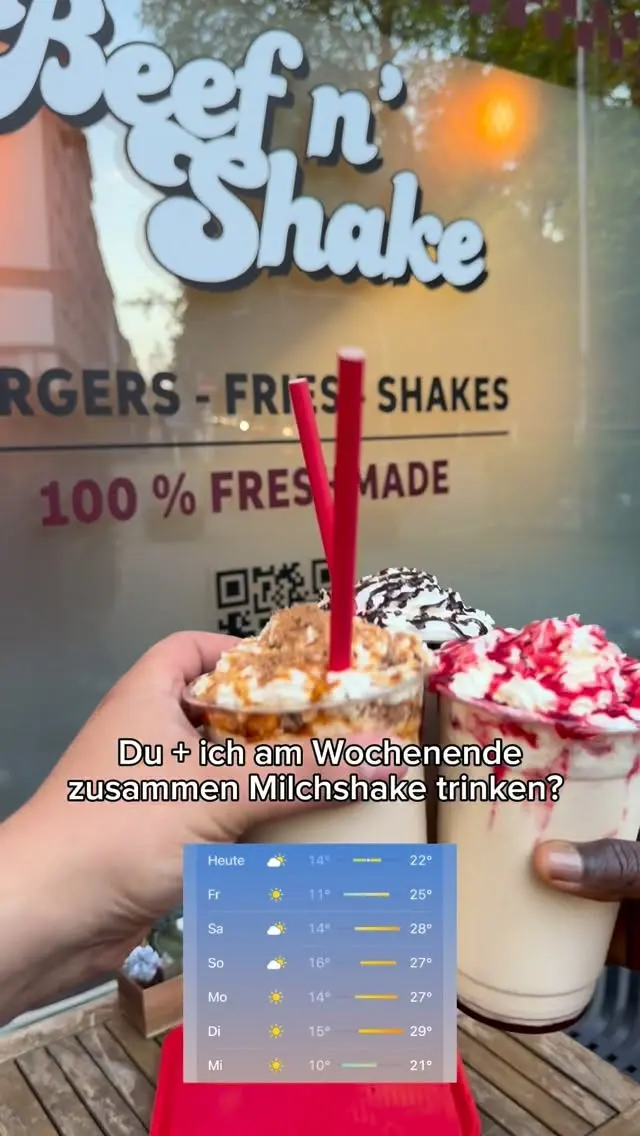 Schick das jemandem, mit dem du einen Shake trinken kommst 🥤