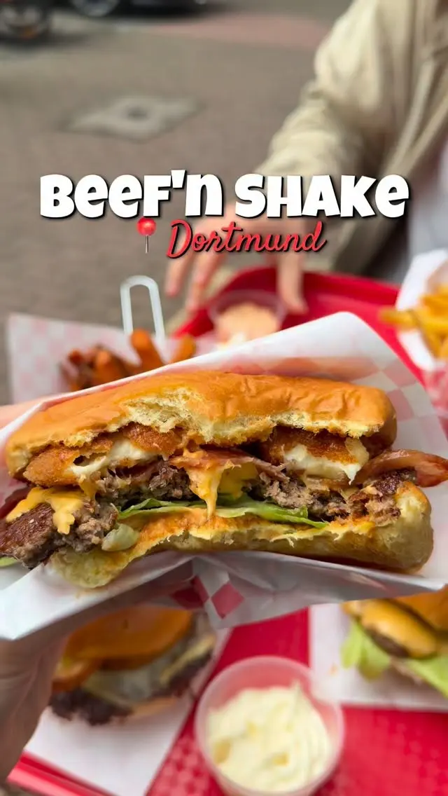 Reel: frisch gesmashter Smash-Burger von Beef n' Shake